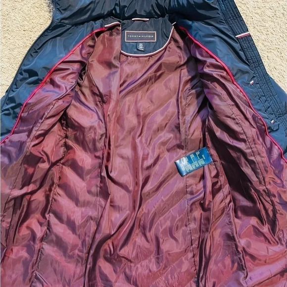 NWOT Tommy Hilfiger Faux-Fur Trimmed Puffer Coat - Picture 5 of 5